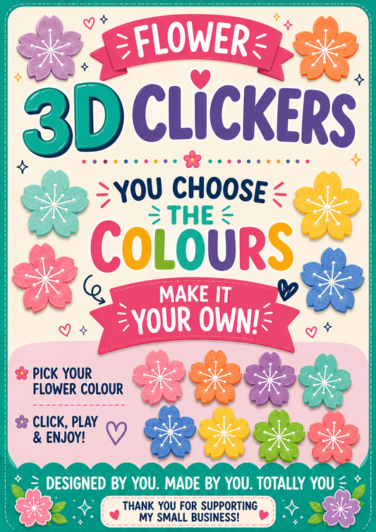 Flower-Shaped 3D Clicker